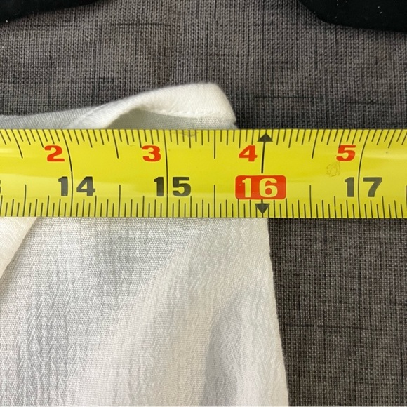 Melrose & Market Racerback Flowy Tank Top-White-Women’s S-Casual-Summer-Classic - Picture 8 of 9